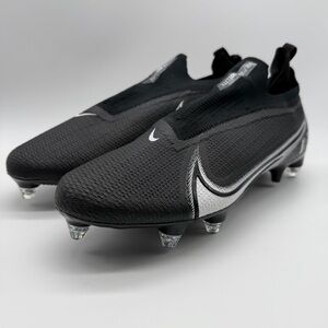 Nike Vapor Edge 360 Elite Flyknit Cleats Size 13 Black White Detach CZ7837-001